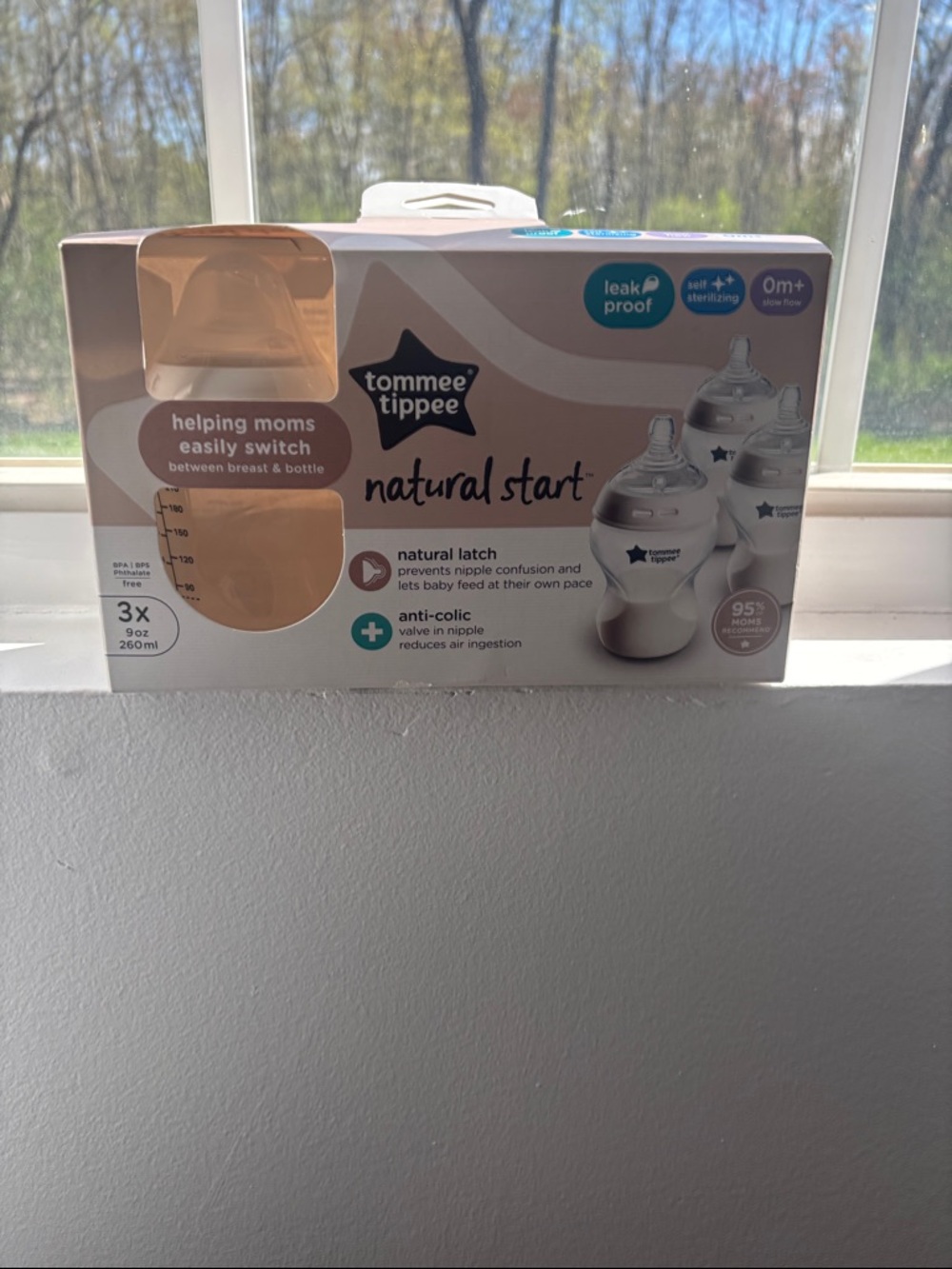 Tommee Tippee Natural Start Baby Bottle Set - White